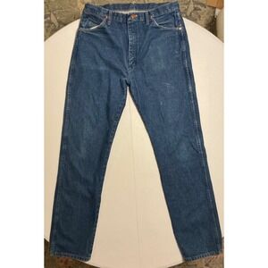 Wrangler 13MWZPW Cowboy Cut Mens Jeans Blue Fits 34x34 Original Fit Straight